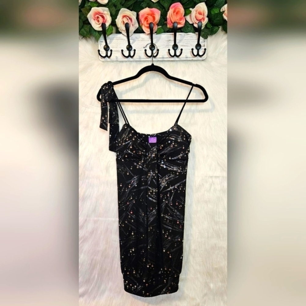 Jolie Galaxy Smooth Little Black Mini Dress
